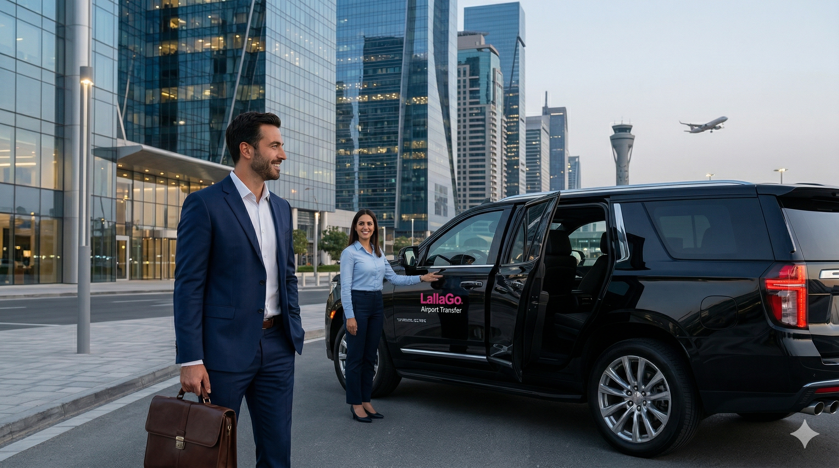 LallaGo VIP airport transfer with branded SUV